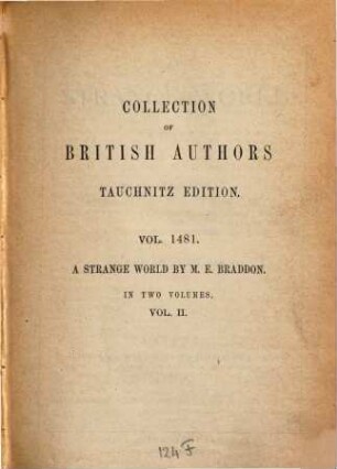 A strange world : a novel ; in two volumes, 2