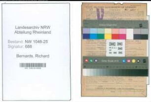 Entnazifizierung Richard Bernards , geb. 02.08.1891 (Haendler)