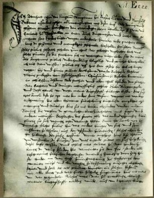 Stadtarchiv: Abschrift der Urkunde 153