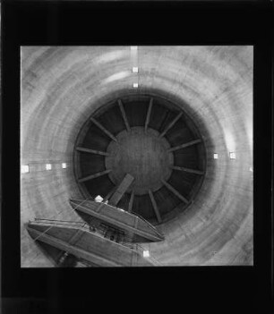 Bau des Wasserturms der Universitätsklinik Freiburg