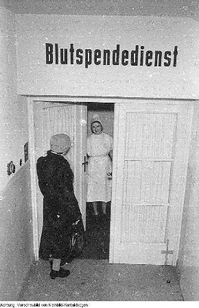 Blutspendedienst, Februar 1956