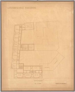 Billing, Hermann; Karlsruhe (Baden-Württemberg); Gewerbeschule - Grundriss DG