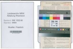 Entnazifizierung Friedrich Mueller , geb. 06.08.1902 (Schlosser)