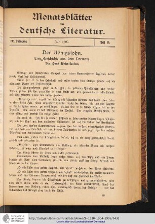 Heft 10. - Juli 1905.