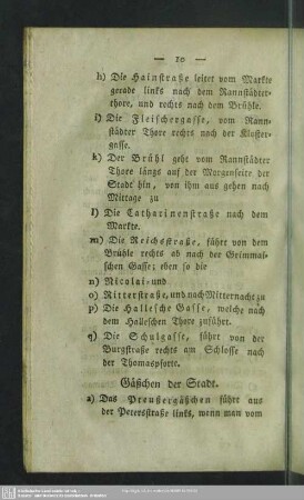 Gäßchen der Stadt