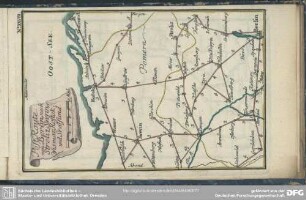 No. XXVIII. Post-Route. von Berlin, nach Streliz, Swerin, Wismar, Rostok, und Stralsund