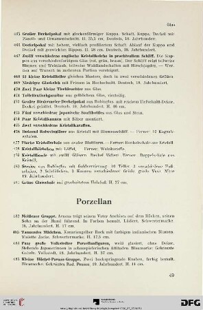Porzellan (Nr. 482-622)