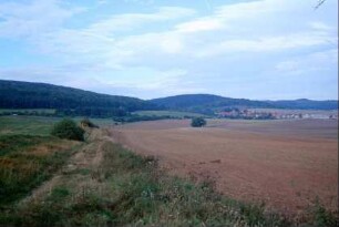 Feldweg, Feld, Blick nach Branchewinda