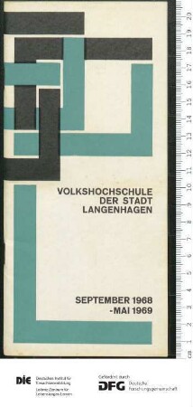 Programm Jahr 1968/1969