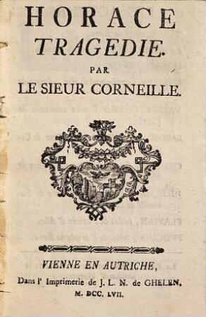 Horace : Tragedie