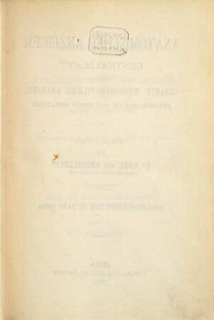 Verhandlungen der Anatomischen Gesellschaft : ... Versammlung. 8. 1894. Zu Strassburg