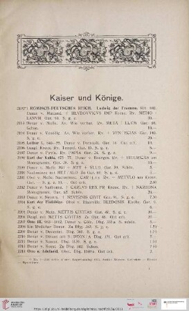 Römisch-Deutsches Reich (Nr. 2192 - 2667)