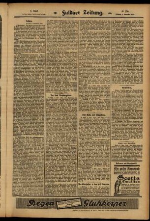 Zweite Ausgabe vom Mittwoch, den 05. November 1913.