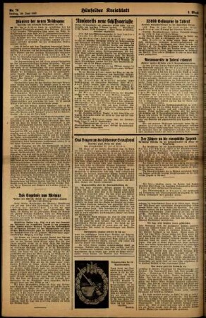 Zweite Ausgabe vom Freitag, den 26. Juni 1942.