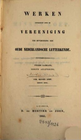 Der Minnen loep, 1