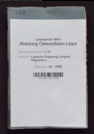 Katasterverwaltung, Band 2