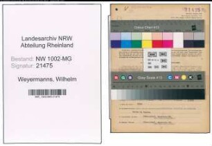 Entnazifizierung Wilhelm Weyermanns , geb. 04.01.1908 (Fahrer)