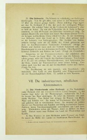 VII. Die industriearmen, nördlichen Küstenstaaten