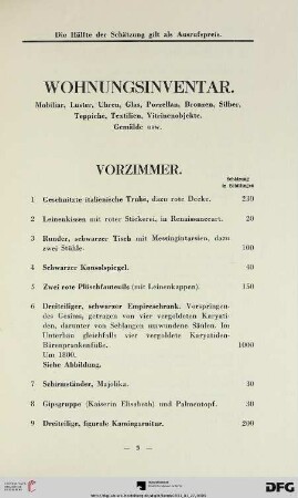 Vorzimmer (Nr. 1-15)