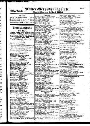 927. Ausgabe.Mittwoch, 5. April 1916
