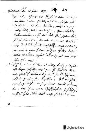 24: Brief von Wilhelm Heinse an Johann Wilhelm Ludwig Gleim