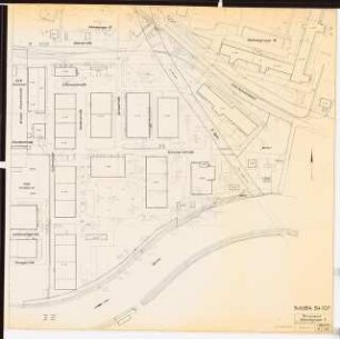 Gartenanlage Siemens & Halske, Berlin-Siemensstadt: Planungsunterlage Gebäudegruppe 5: Lageplan 1:500