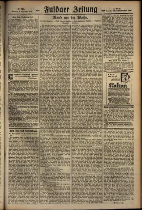 Zweite Ausgabe vom Sonntag, den 06. November 1927.