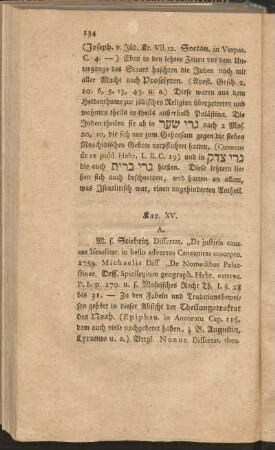 Kap. XV.