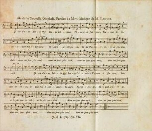 Air de la Nouvelle Omphale. Paroles de M. ** Musique de M. Floquet
