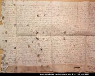 Graf Edzard II. von Ostfriesland bestätigt das eingerückte Testa-ment des Lic. jur. Uko Sparringa vom 24. Mai 1592 samt Kodizill vom 13. Februar 1594 Ausstellungsort: Leerort Anhängendes Siegel verloren