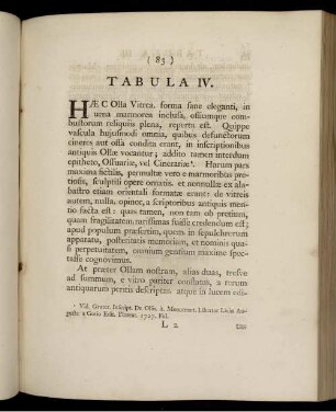 Tabula IV.