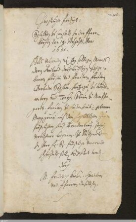12. Predigt von Friedrich Kies