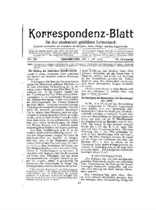 Die Stellung der städtischen Schulkuratorien