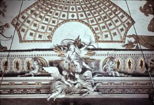 Apollo als Sonnengott mit Chronos und einer weiblichen Allegorie