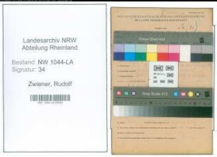 Entnazifizierung Rudolf Zwiener , geb. 03.05.1921 (Arbeiter)