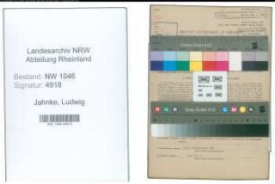 Entnazifizierung Ludwig Jahnke , geb. 28.10.1897 (Buchhalter)