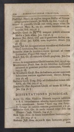 Dissertationes Juridicae