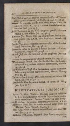 Dissertationes Juridicae