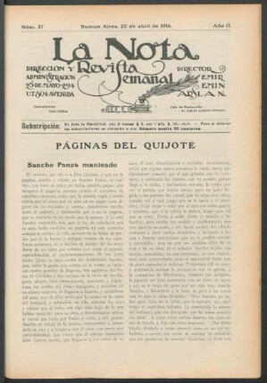 Páginas del Quijote