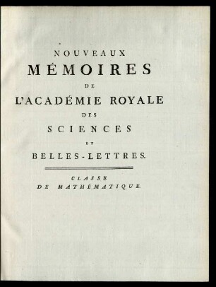 Classe De Mathématique