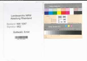 Entnazifizierung Ernst Gottwald , geb. 00.00.0000 (Lehrer)
