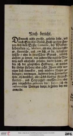 Nach-bericht