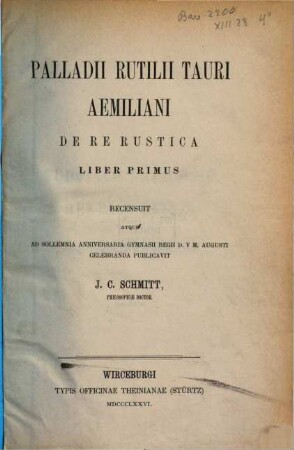 Jahresbericht der Königlichen Studienanstalt zu Würzburg : für das Studienjahr ... 1875/76