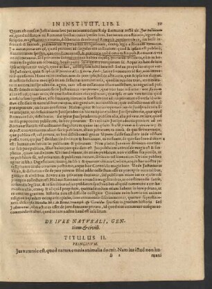De Iure Naturali, Gentium et civili. Titulus II.