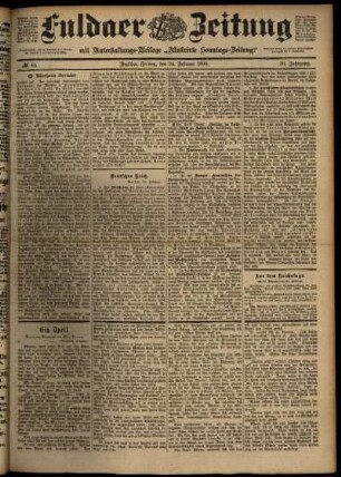 Ausgabe vom Freitag, den 24. Februar 1899.
