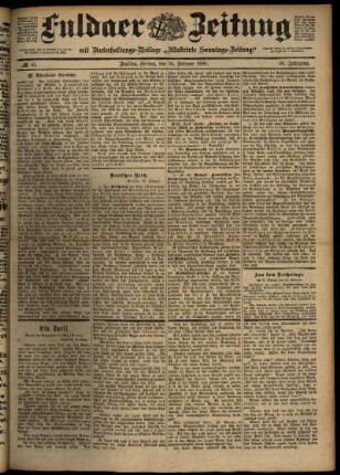 Ausgabe vom Freitag, den 24. Februar 1899.