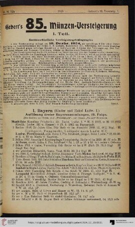 [10. Dezbr. 1924] (Katalog Nr. 85,1)