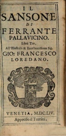 Pallavicini Il Sansone : libri tre