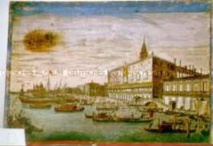 Guckkasten-Bild des Dogenpalastes in Venedig