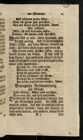 25-30, Bewegliche Aufmunterung zur Gedult; ...